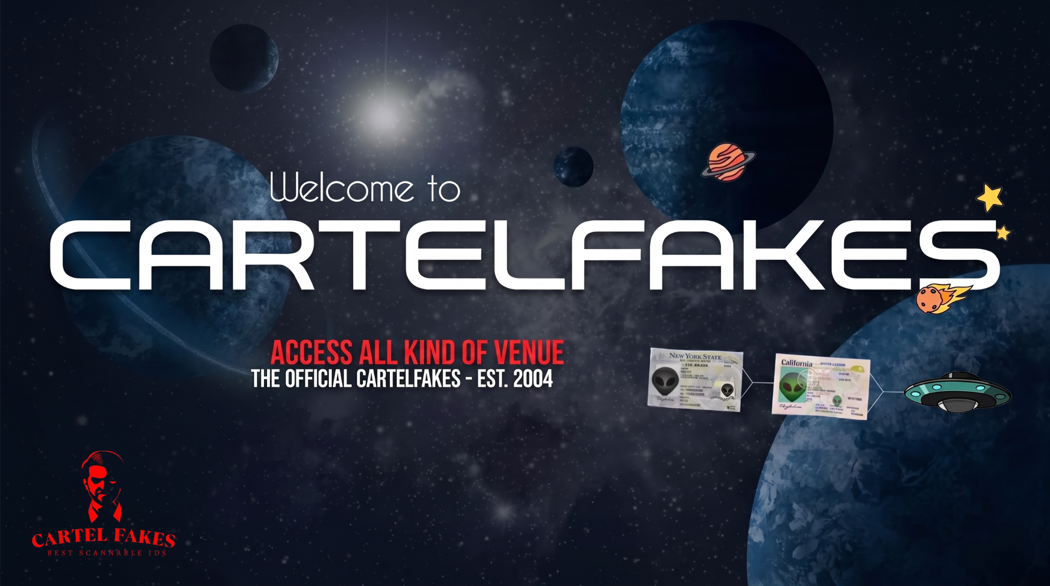 CartelFakes — Premium Fake IDs